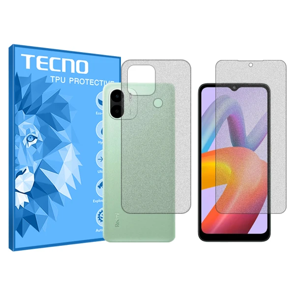 محافظ صفحه نمایش مات تکنو مدل HyMTT مناسب برای گوشی موبایل شیائومی Redmi A2 Plus به همراه محافظ پشت گوشی