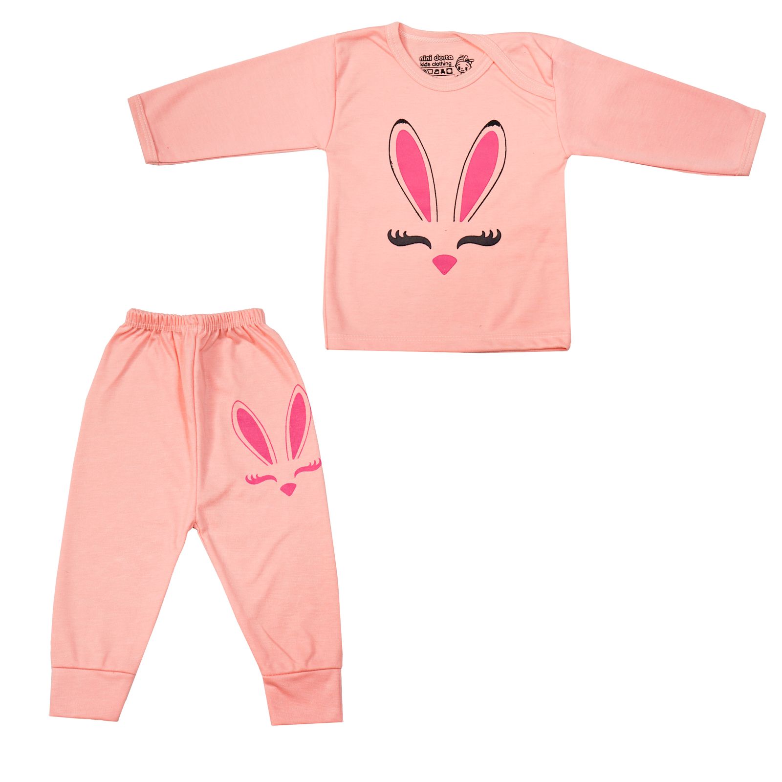 ست تی شرت و شلوار نوزادی مدل خرگوش کوچولو -  - 1