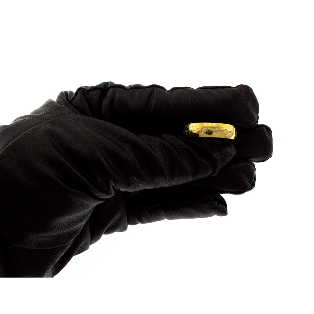 انگشتر مردانه برانت مدل ارباب حلقه ها ساده حکاکی لیزری