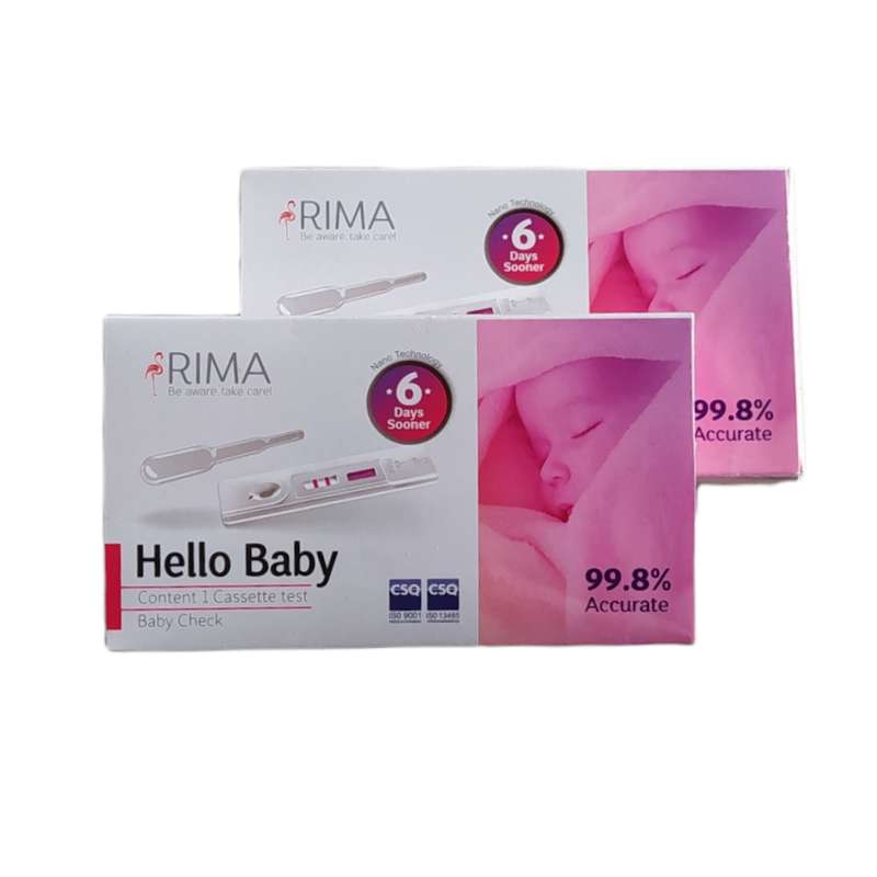 تست بارداری ریما مدل Cassette Hello Baby مجموعه 2 عددی