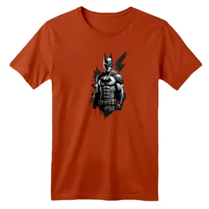 تی شرت آستین کوتاه بچگانه مدل بتمن کد ۲۳ رنگ آجری