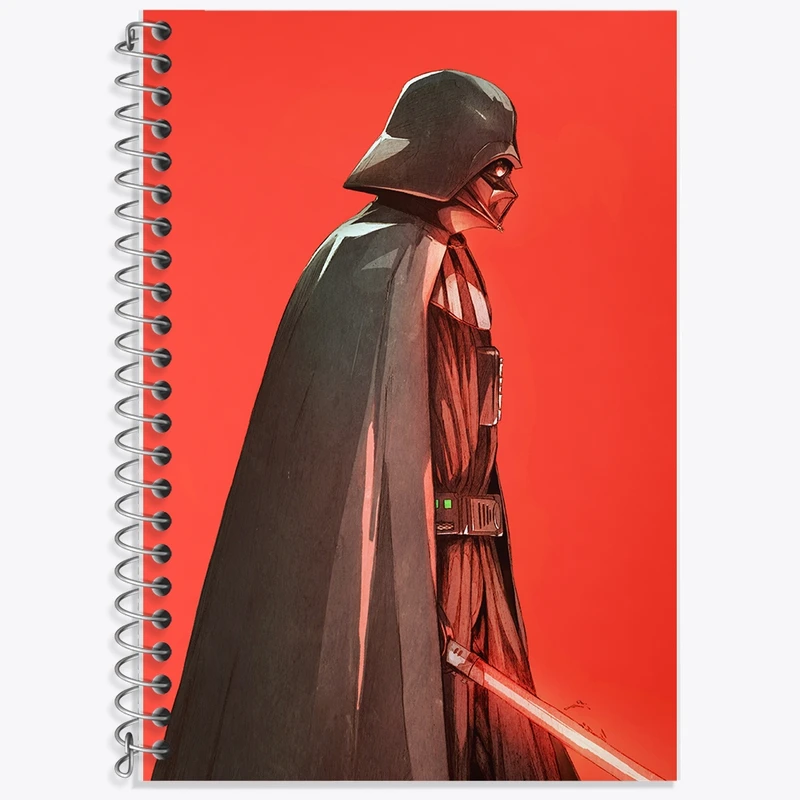 دفتر زبان 50 برگ خندالو مدل سه خط طرح جنگ ستارگان (Star Wars) کد F1780