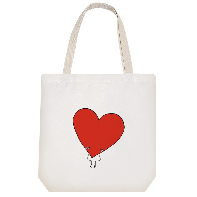 ساک خرید خندالو مدل عاشقانه Lovely کد H1307