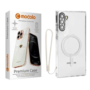کاور موکولو مدل Clear Magsafe Strap مناسب برای گوشی موبایل سامسونگ Galaxy Note 10 به همراه بند آویز