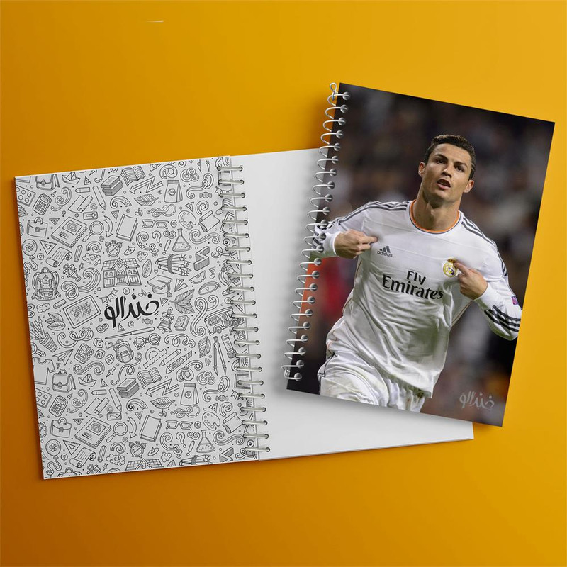 دفتر مشق 50 برگ خندالو مدل کریستین رونالدو کد 1967