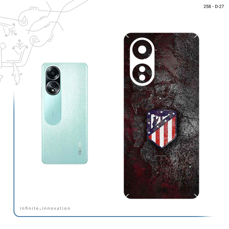 برچسب پوششی ماهوت مدل Atletico_de_Madrid مناسب برای گوشی موبایل اپو A58 4G