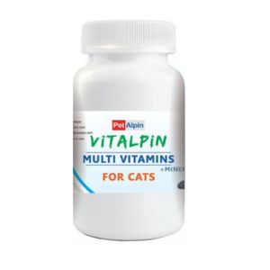  قرص مولتی ویتامین گربه پتالپین مدل multi vitamins&mineral بسته 120 عددی 