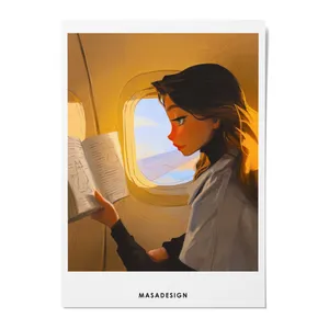 کارت پستال ماسا دیزاین طرح دختر مدل ZOD078