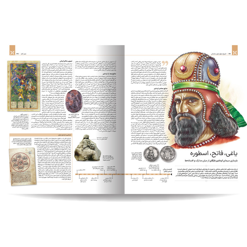 کتاب تاریخ مصور ایران باستان اثر احسان رضایی و فاطمه شفیعی‌سروستانی نشر سایان 4 جلدی - جلد 1 تا 4