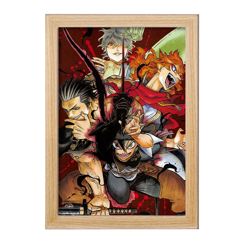 تابلو خندالو مدل آستا و کاپیتان یامی انیمه بلک کلاور Black Clover  کد 11731