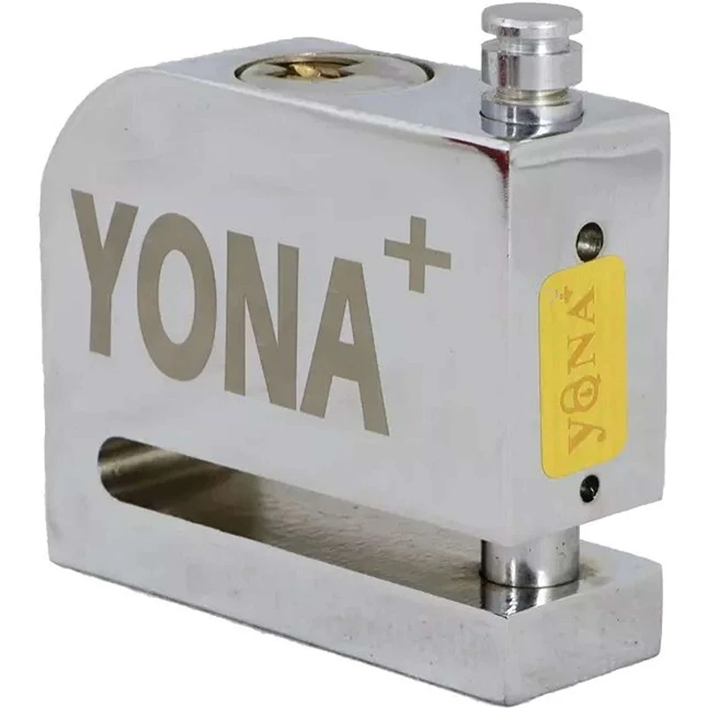 قفل دیسکی موتورسیکلت یونا مدل استیل پین درشت