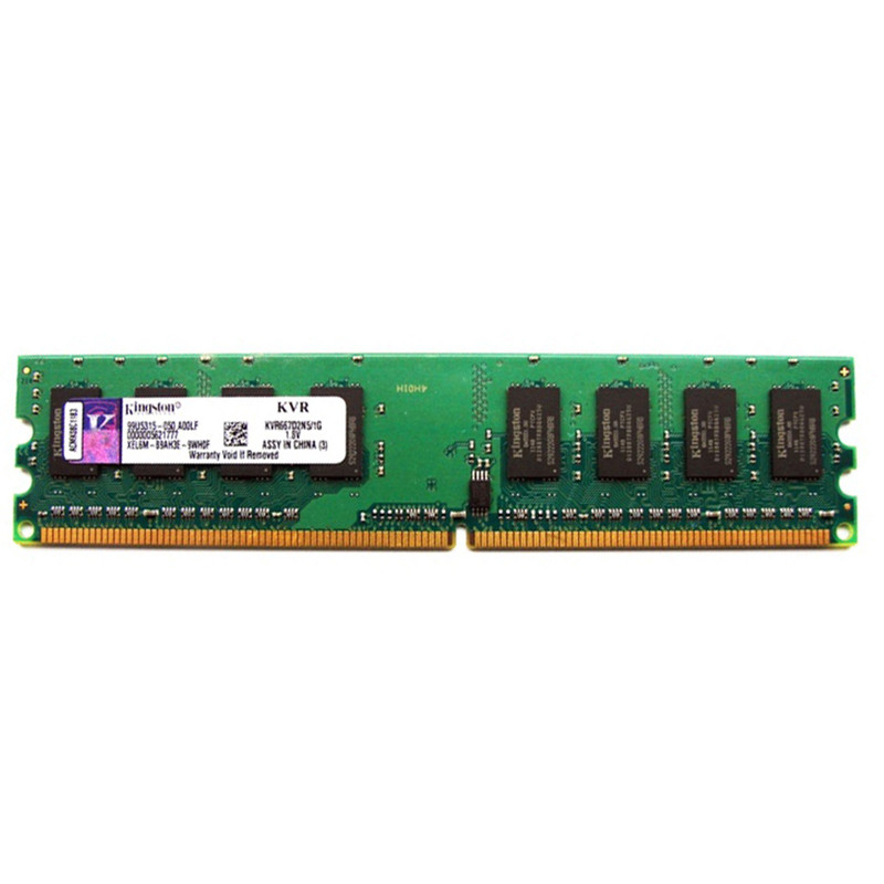 رم دسکتاپ DDR2 تک کاناله 667 مگاهرتز CL5 کینگستون مدل KVR ظرفیت 1 گیگابایت