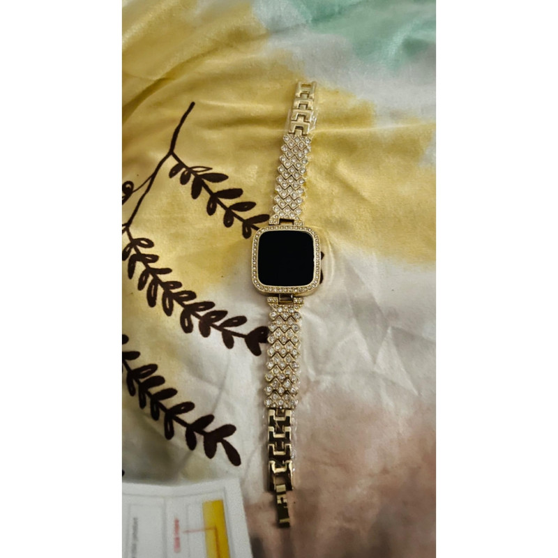 ساعت مچی دیجیتال زنانه مدل لوکس بند نگین دار کد 02