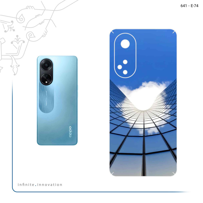 برچسب پوششی ماهوت مدل Glass skyscraper مناسب برای گوشی موبایل اپو A98