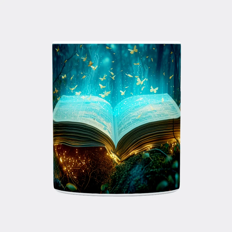 ماگ حس آمیزی طرح کتاب مدل کتابخانه کد 11
