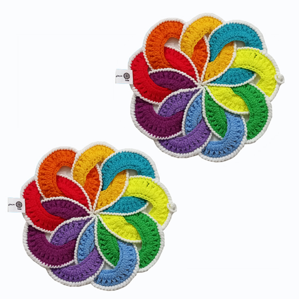 زیربشقابی و زیرقابلمه ای هدا مدل الوند بسته 2 عددی