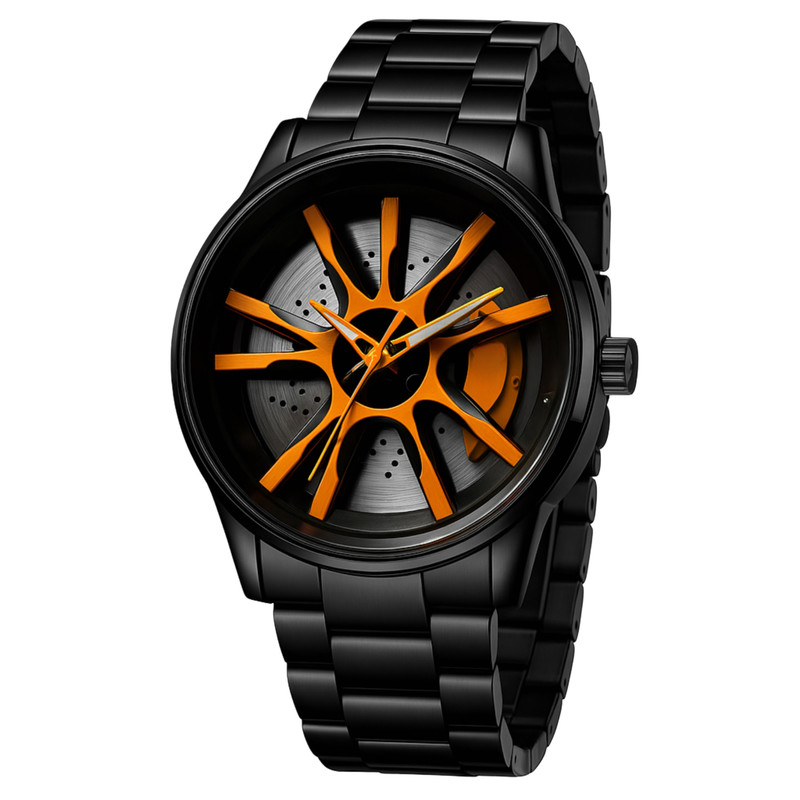 ساعت مچی عقربه ای کوارتز مردانه مدل اسپرت صفحه رینگ چرخان کد P1