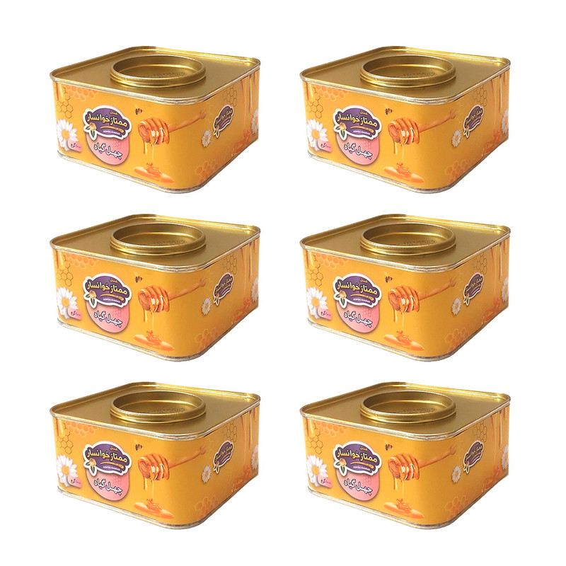 عسل چهل گیاه ممتاز - 1000 گرم بسته 6 عددی