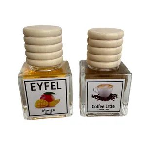 خوشبوکننده هوا خودرو ایفل مدل کافه لته و انبه کد Coffe Latte-Mango حجم 10 میلی‌ لیتر بسته 2 عددی