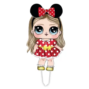 تاپر تزیین کیک مدل دختر میکی موسی کد 00B