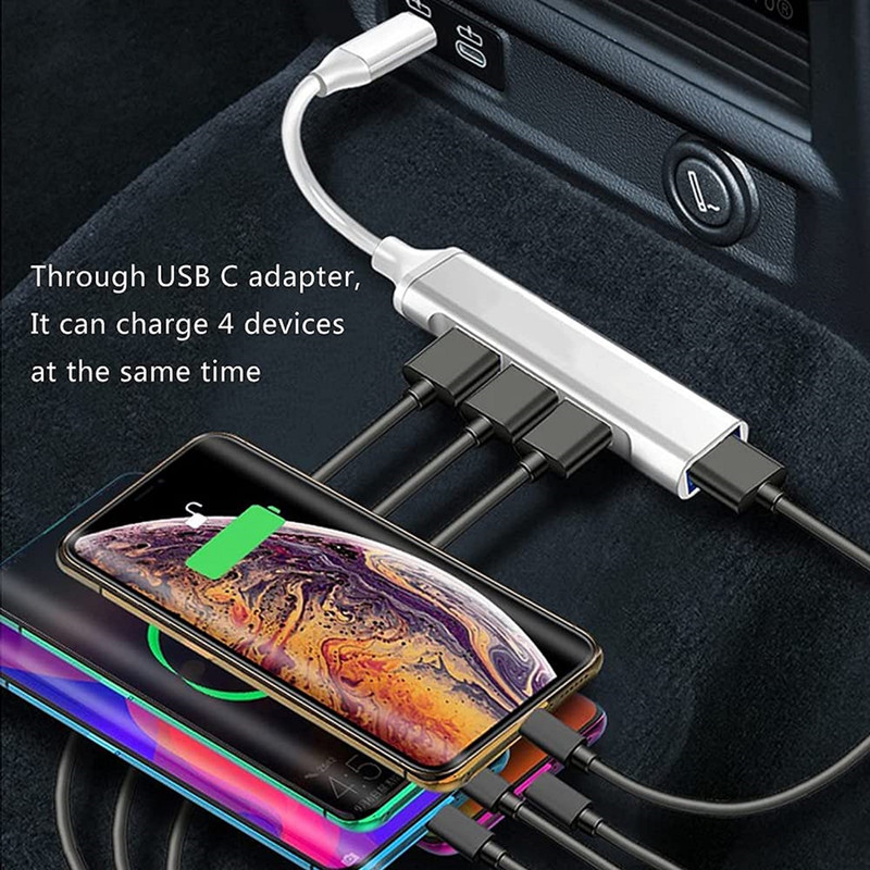 هاب 4 پورت USB-C کوولسن مدل 4IN1 TYPE-C