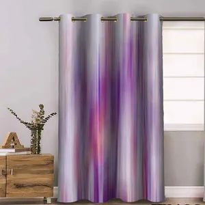 پرده مدل مخمل طرح آبرنگی کد 4099 سایز 140x195 سانتی متر