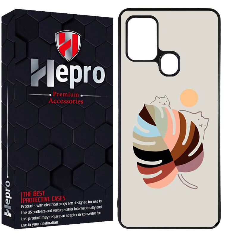 کاور هپرو طرح گربه کد Dimo-014 مناسب برای گوشی موبایل سامسونگ Galaxy A21S