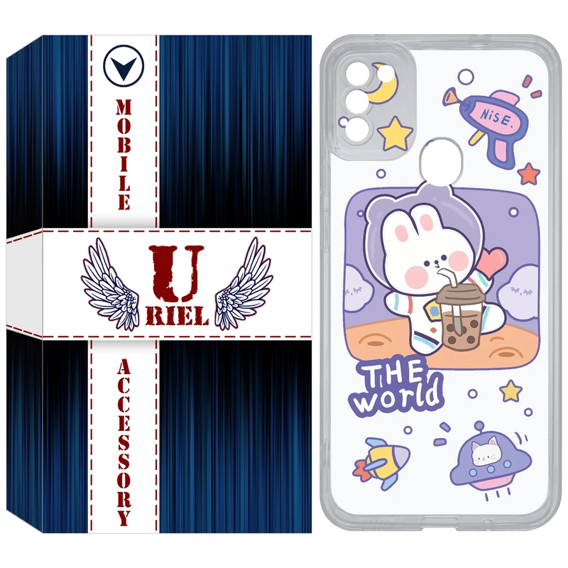 کاور یوریل مدل Clear کد 8 طرح خرگوش فضانورد مناسب برای گوشی موبایل سامسونگ Galaxy A11 / M11