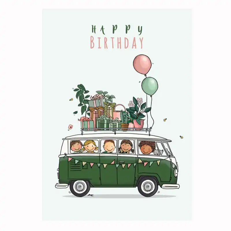 کارت پستال کاف پستال طرح تبریک تولد کد Kaf_1068