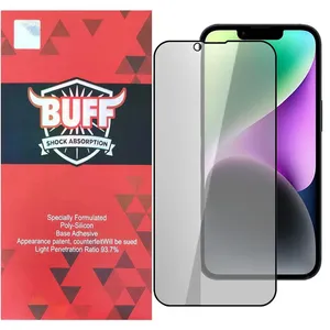 Buff 5D Privacy Glass Screen Protector For Apple iPhone 16e/14/13 Pro/13