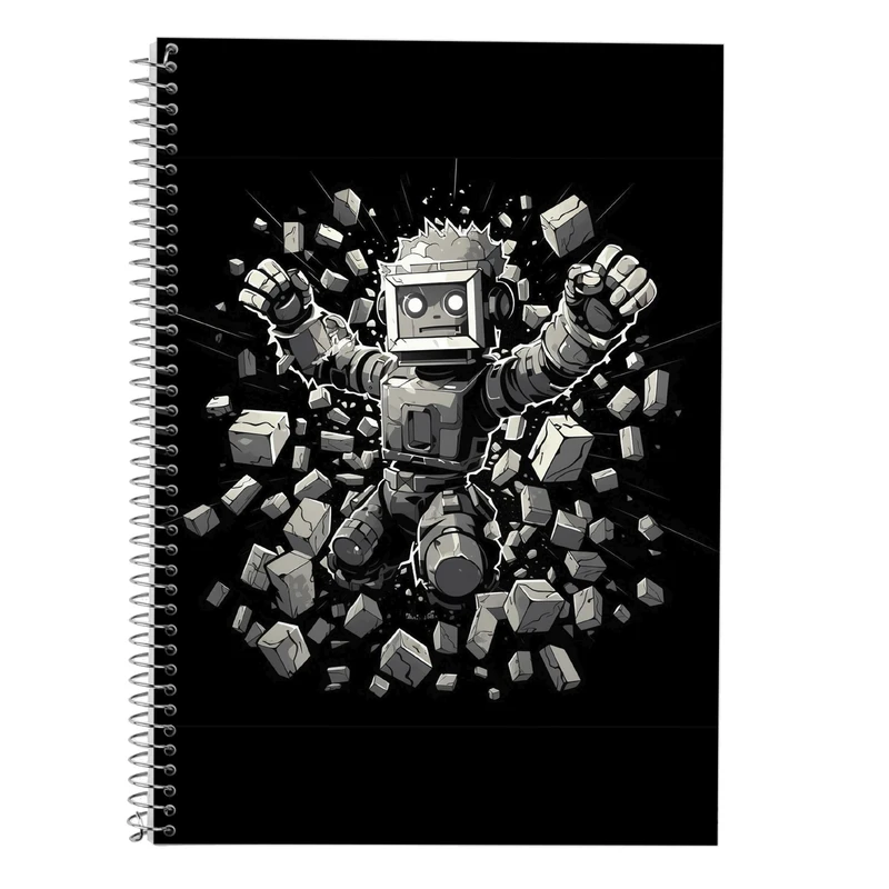 دفتر زبان 50 برگ مدوپد مدل سه خط طرح ChainSaw Man کد DF10956