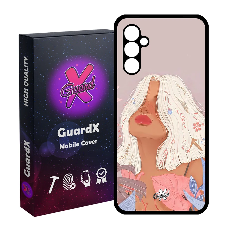 کاور گارد ایکس طرح دختر مدل Glass10343 مناسب برای گوشی موبایل سامسونگ Galaxy A24/A24 4G/M34 5G