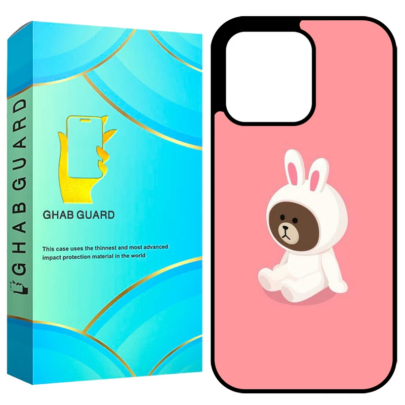  کاور قاب گارد طرح خرسی مدل GCHP15PM مناسب برای گوشی موبایل اپل iPhone 15 Pro Max