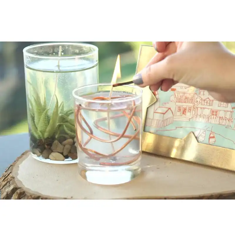 پارافین ژله ای شمع مدل Diamond  وزن 220 گرم