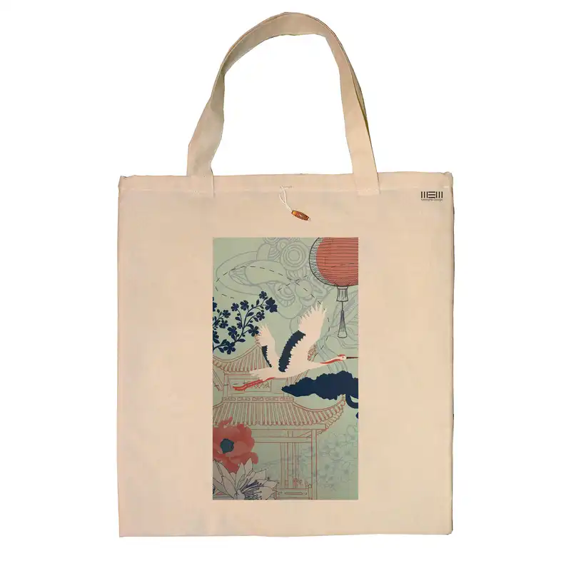 ساک خرید ممفیس مدل نقاشی ژاپنی کد 175