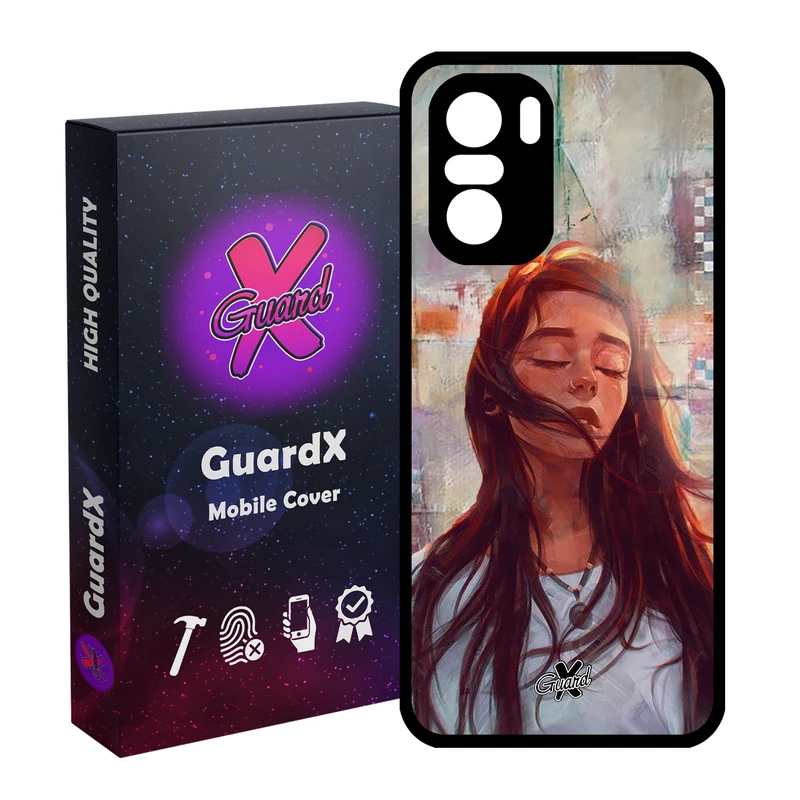 کاور گارد ایکس طرح Girl مدل Glass10056 مناسب برای گوشی موبایل شیائومی Poco F3/MI 11X/MI 11X Pro/Redmi K40/K40 Pro