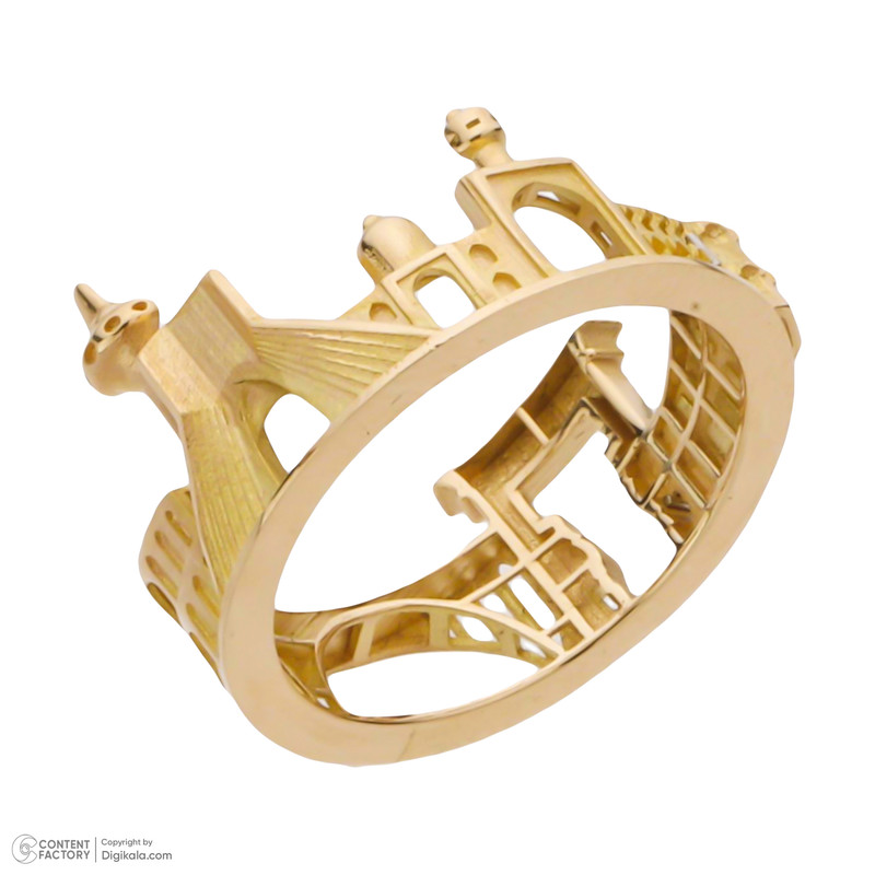انگشتر طلا 18 عیار زنانه تاج مدل A191