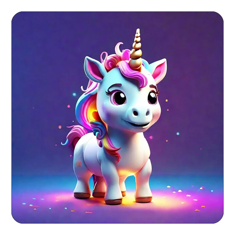 مگنت کاکتی طرح اسب تک شاخ و یونیکورن مدل mp30758