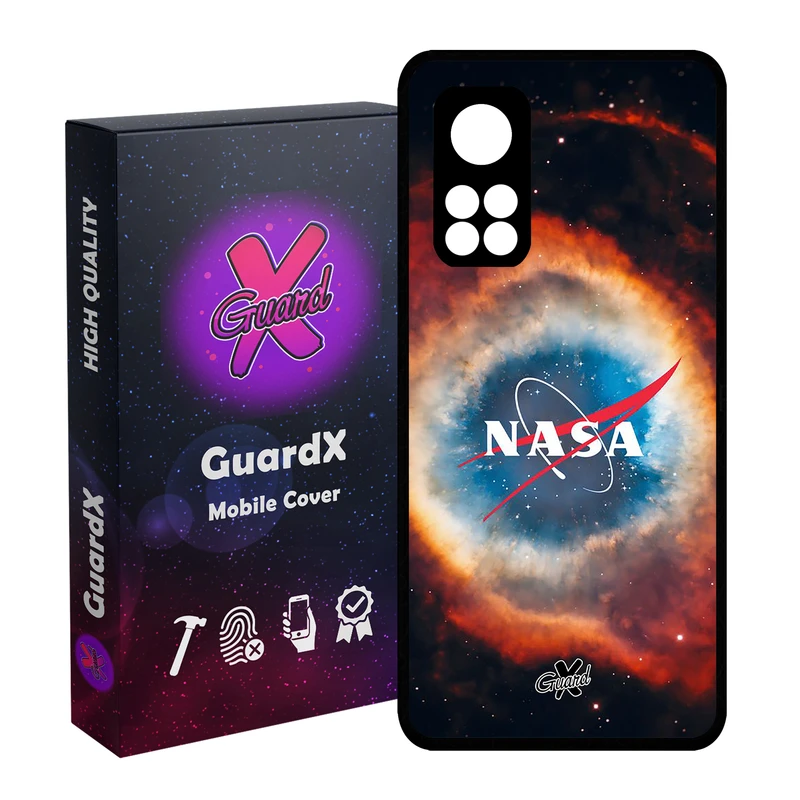 کاور گارد ایکس طرح Nasa مدل Glass10234 مناسب برای گوشی موبایل شیائومی Mi 10T / Mi 10T Pro
