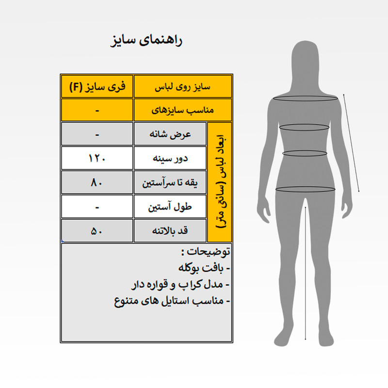 پلیور یقه گرد زنانه مدل آندیا کد 2054 رنگ کرم