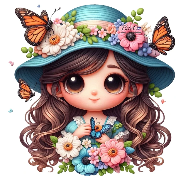 استیکر پارچه و لباس پاد آفرین طرح دختر کد 2540