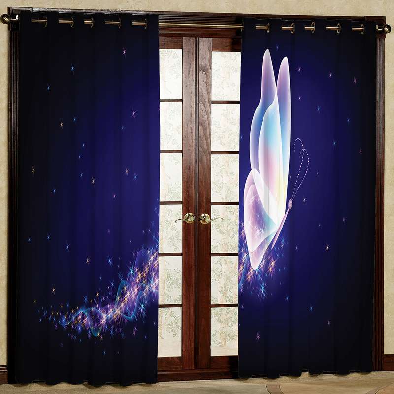 پرده مدل مخمل پانچی کد 2312 سایز 140x280 سانتی متر