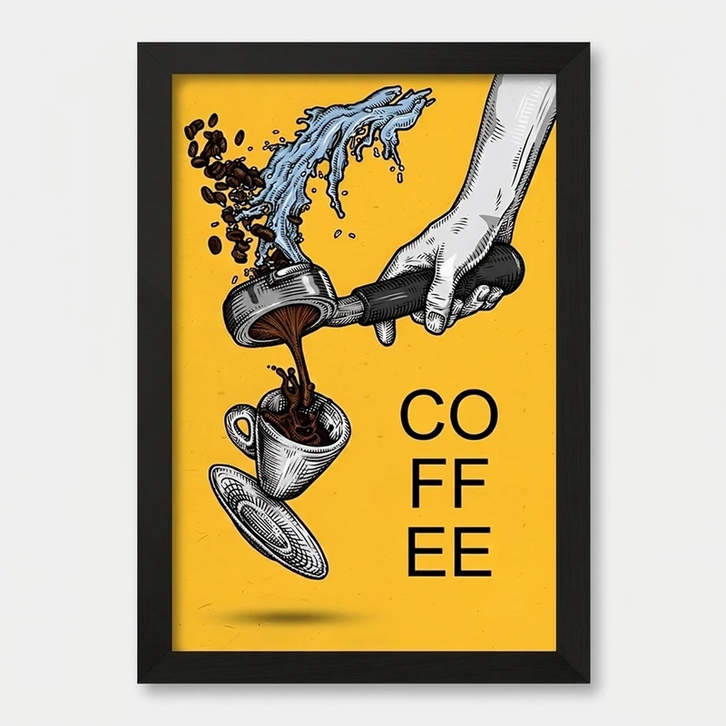 تابلو خندالو مدل قهوه (COFFEE) کد F11044