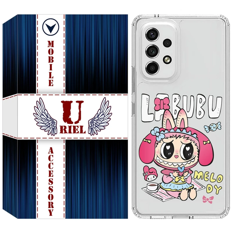 کاور یوریل مدل Clear کد 140 طرح لبوبو Labubu مناسب برای گوشی موبایل سامسونگ Galaxy A33