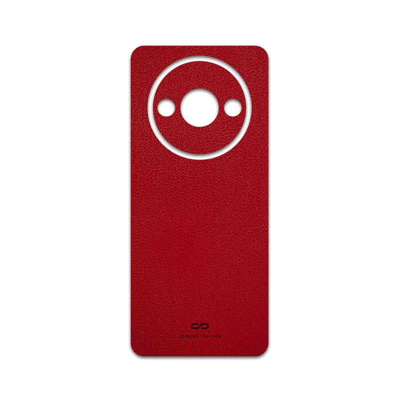 برچسب پوششی ماهوت مدل Red-Leather مناسب برای گوشی موبایل شیائومی Redmi A3