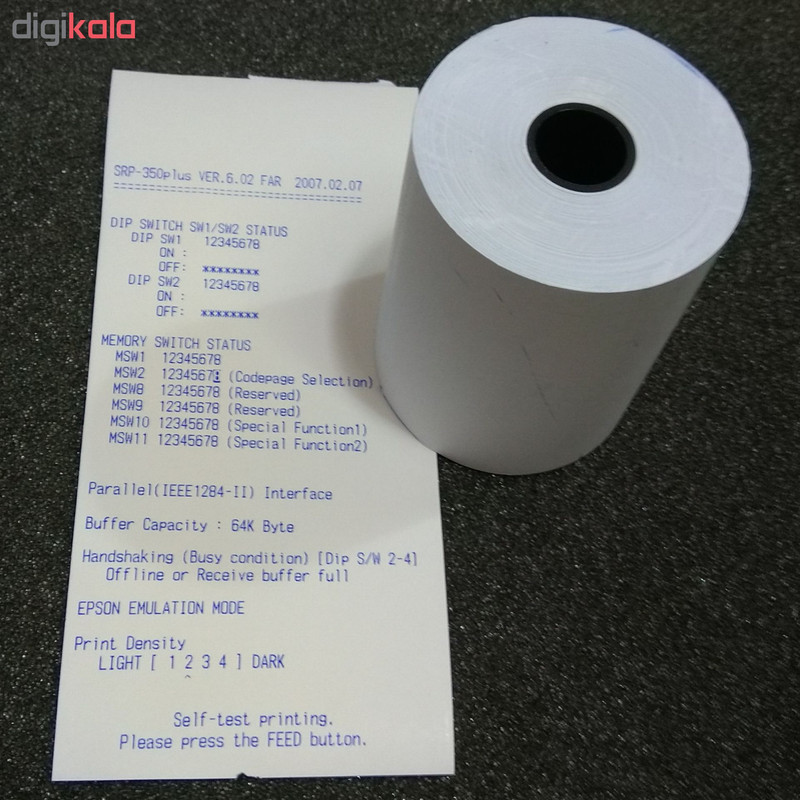 کاغذ پرینتر حرارتی کد 102 بسته 48 عددی
