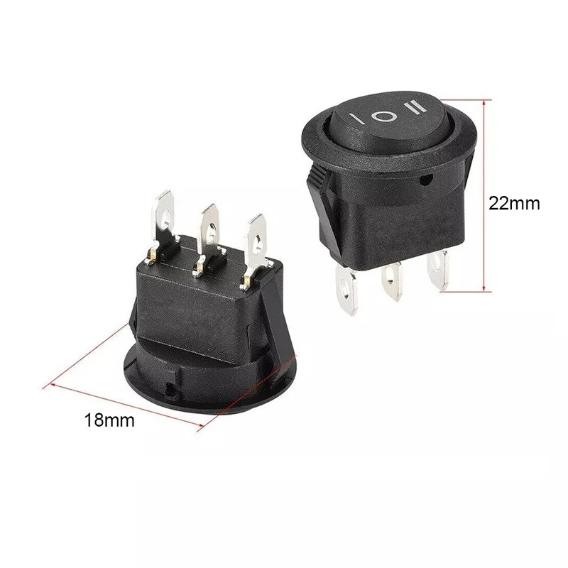 کلید راکر مدل KCD-mini-3-3 بسته 2 عددی