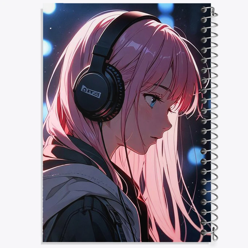 دفتر ژورنال نویسی 50 برگ خندالو مدل نقطه ای طرح دخترانه کد N1757