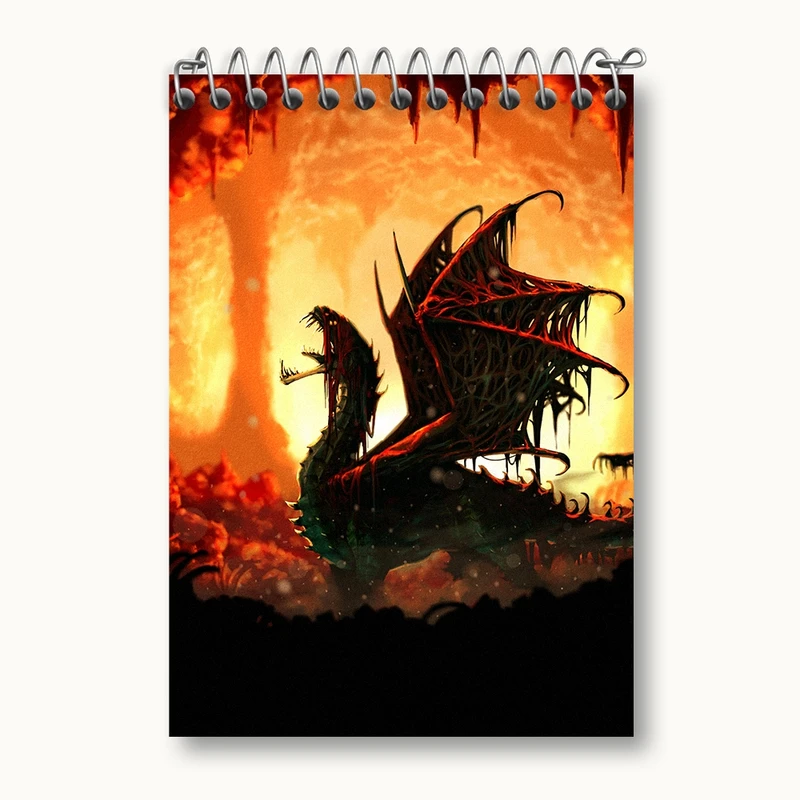 دفتر یادداشت 50 برگ خندالو مدل بازی شکارچی هیولا (Monster Hunter) کد 33251