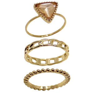 بند انگشتی زنانه کد RKH_1179 مجموعه 3 عددی